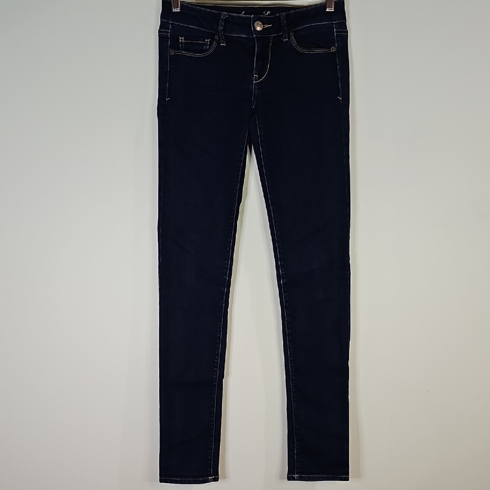 American Eagle Dark Wash Size 4 Stretch Skinny Jeans - Picture 2 of 8